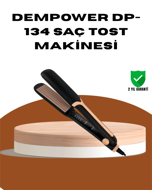 DEMPOWER DP-134 Saç Tost Makinesi – Kolay Kullanım, Hızlı Sonuç, Uzun Süre Kalıcılık