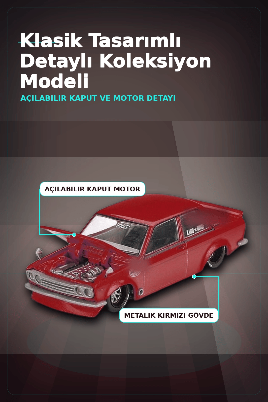 Diecast 1/64 Datsun 510 Street Nismo V3 Model Araba - Tekli Kutu, Koleksiyonluk BX-313377