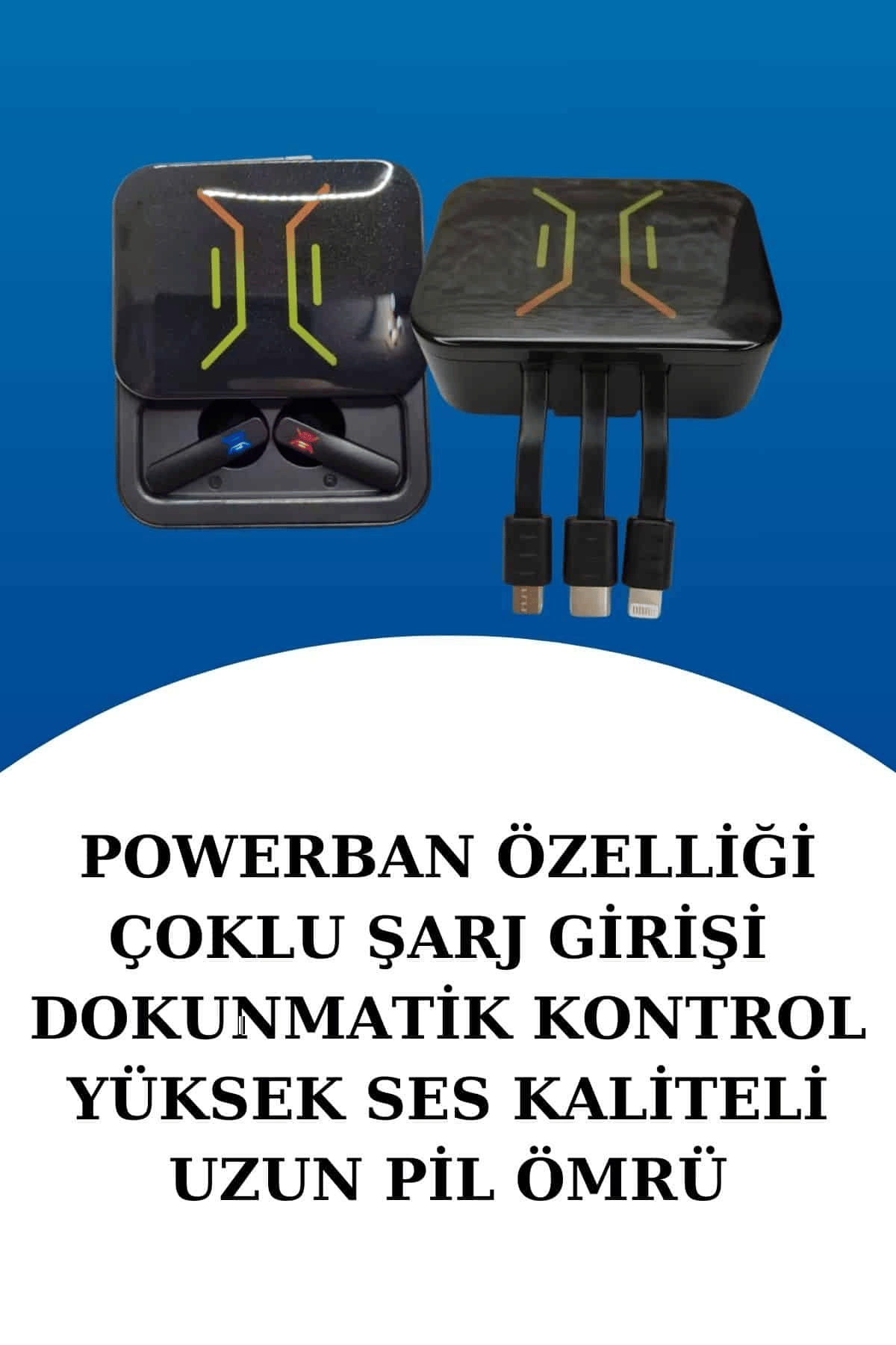 Dijital Göstergeli Bluetooth Kulaklık ve Bildirim Görebilen Akıllı Saat Alarm ve Titreşim