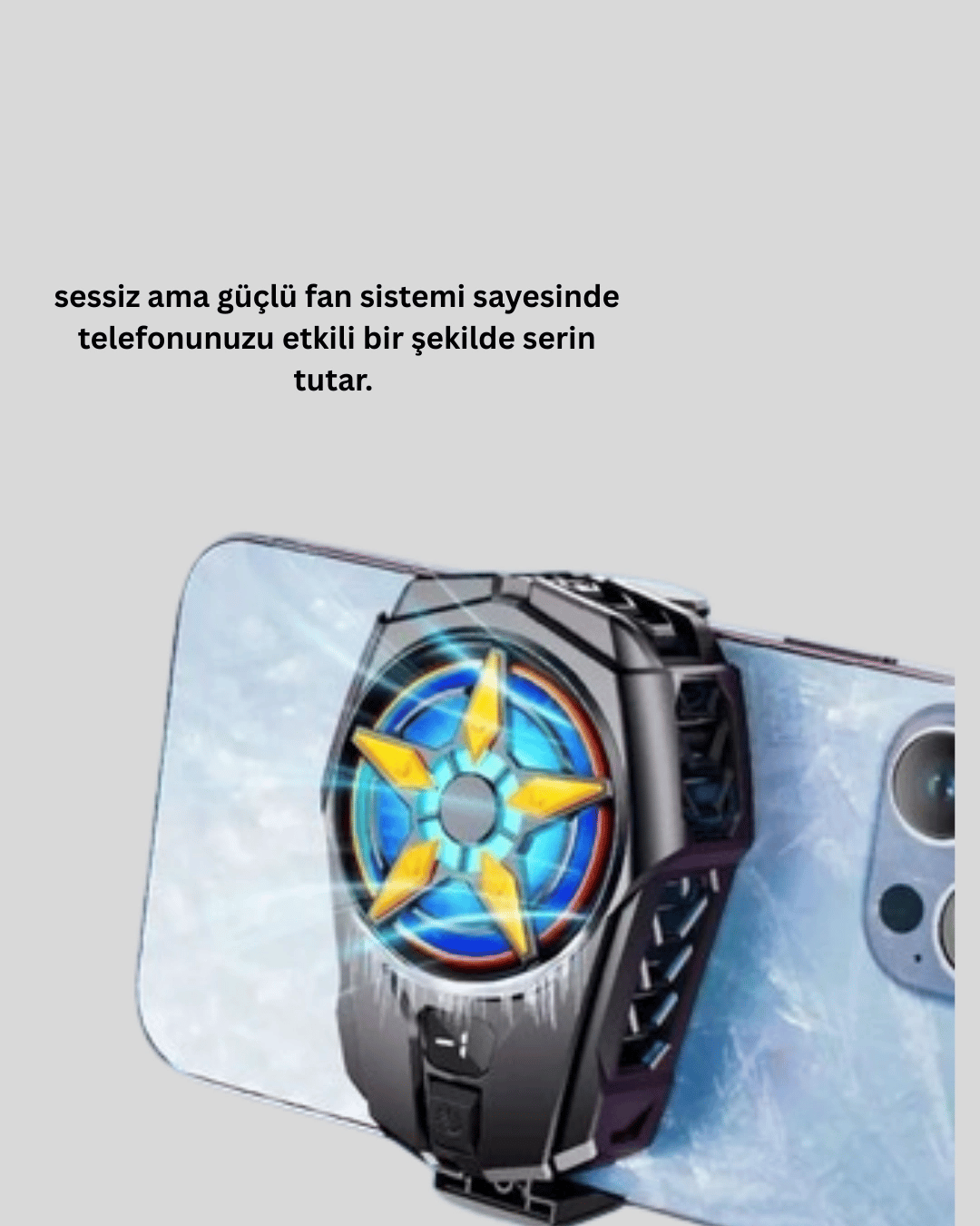 Dijital Göstergeli Evrensel Telefon Soğutma Fanı Yeni Nesil