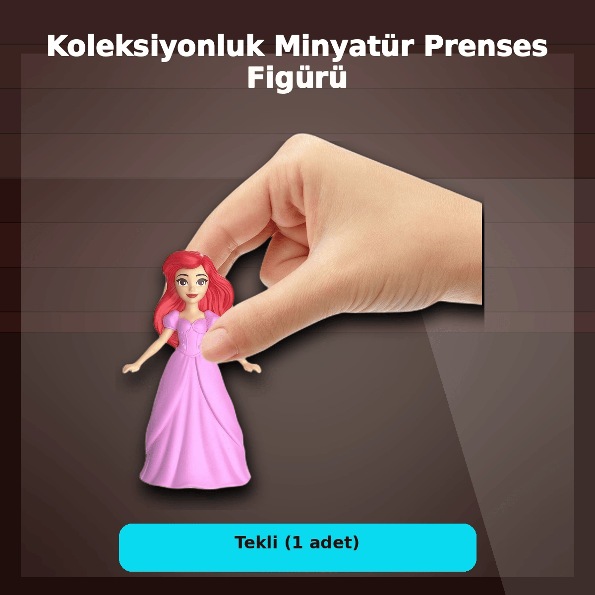 Disney Prenses Koleksiyonluk Minyatür Heykelcik 7 cm Boyunda Tekli Figür Oyuncağı