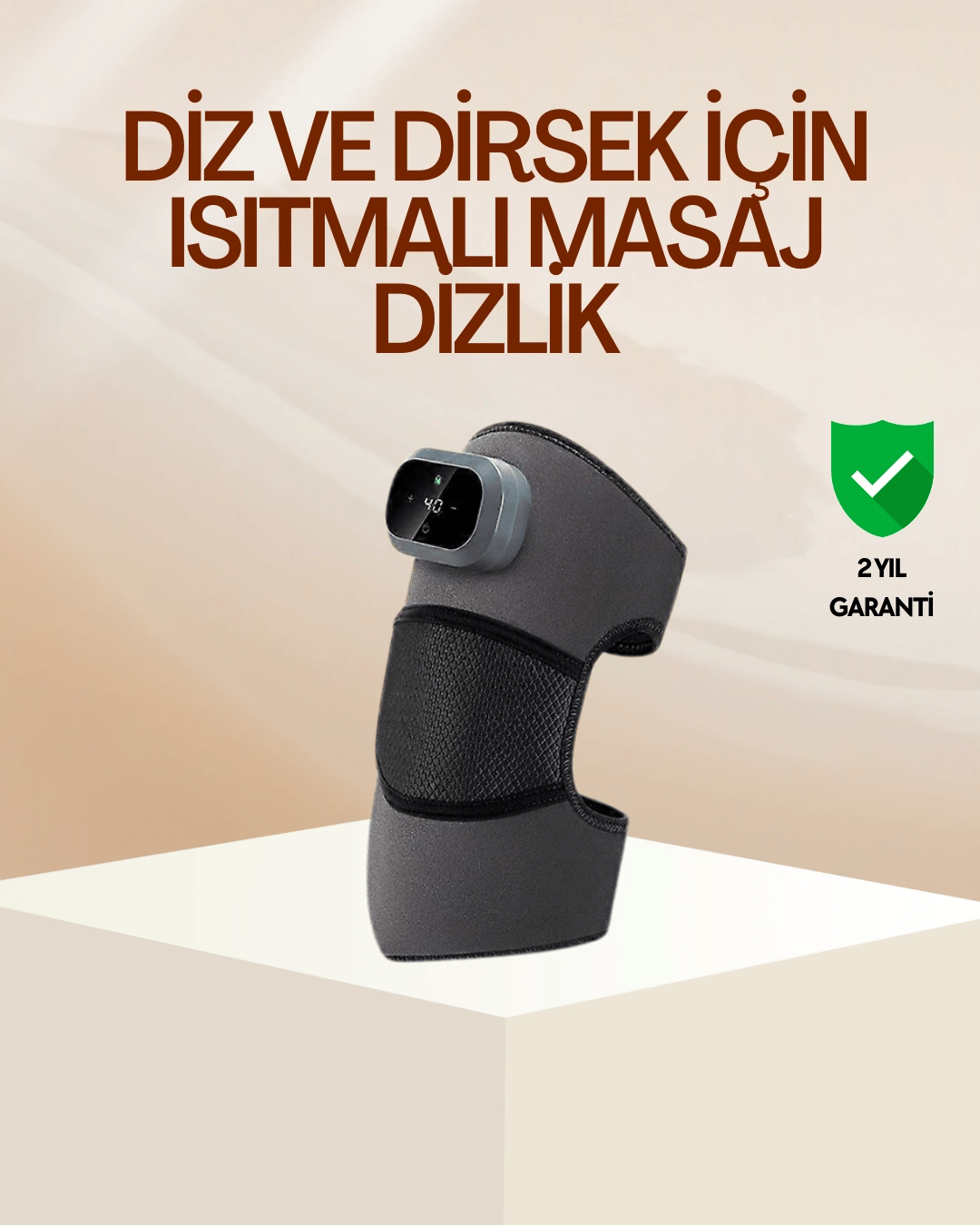 Diz ve Dirsek İçin Isıtmalı Masaj Dizlik Aparatı