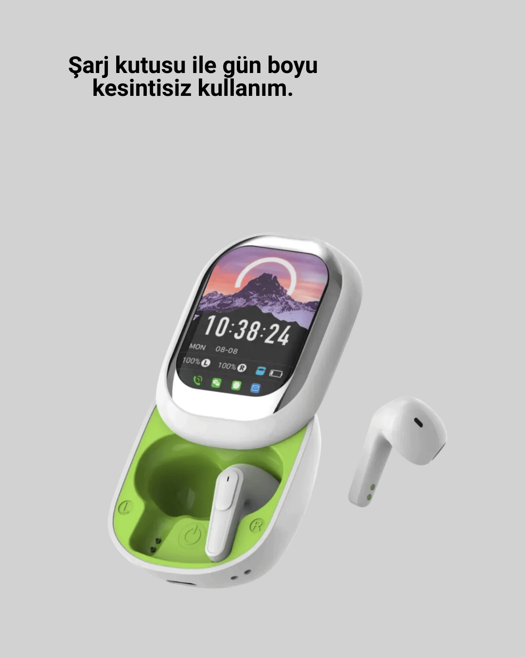 Dokunmatik Ekranlı Aktif Gürültü Azaltma Özellikli Kablosuz Kulaklık V5.4