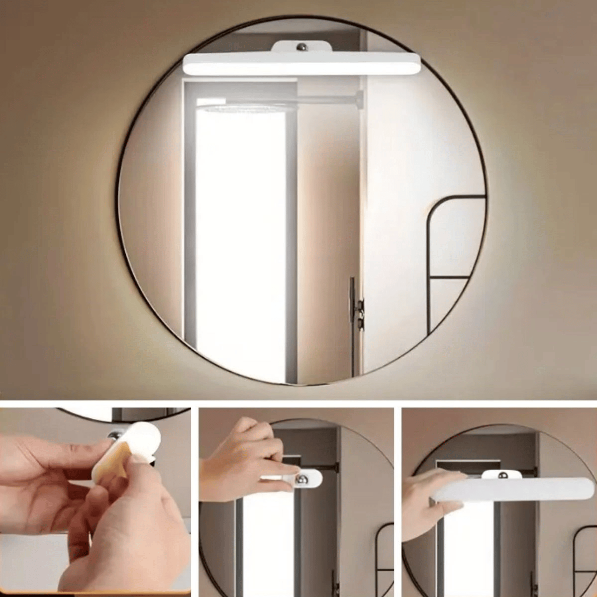 Dokunmatik USB İle Şarj Olabilen 27 cm Led Aydınlatma Makyaj Aynası Işığı