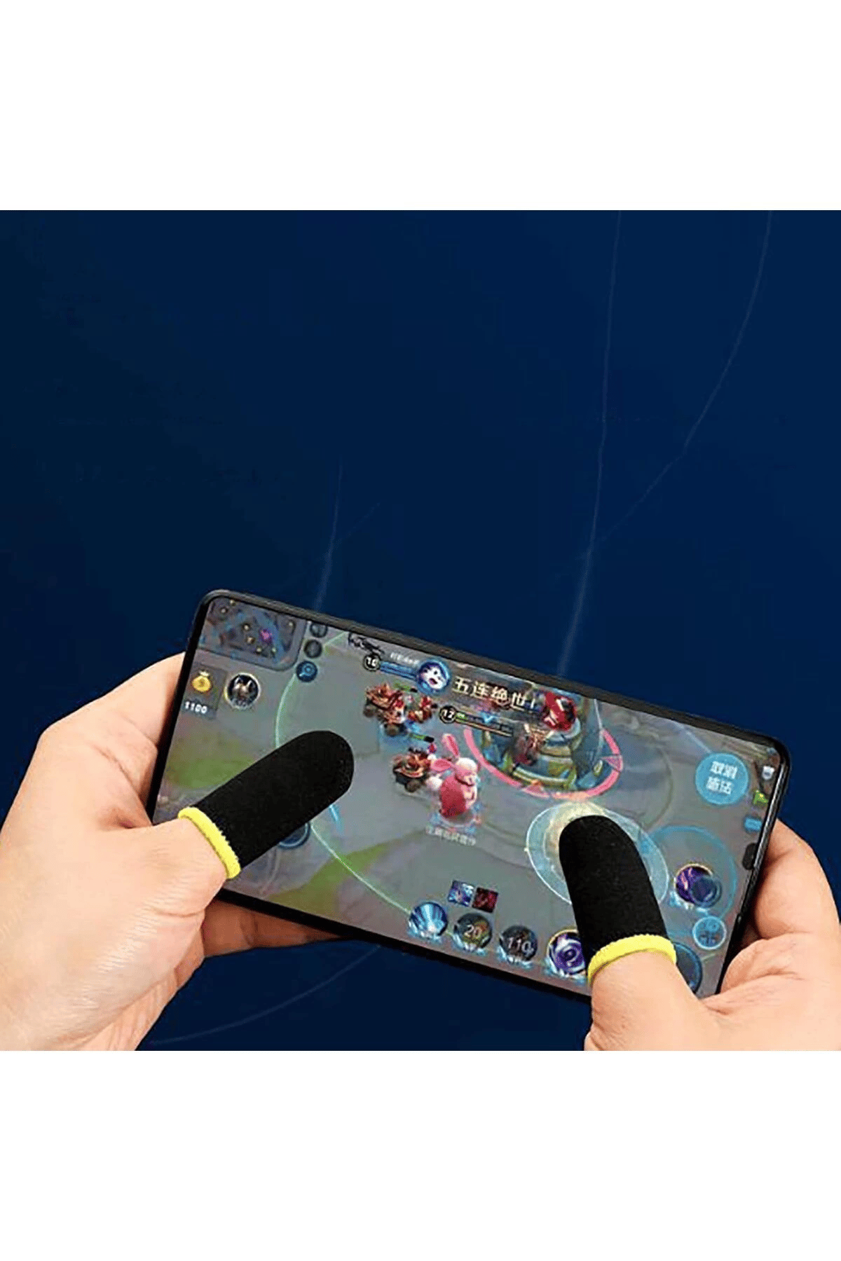 E-spor Parmak Eldivenleri 4'lü - Pubg Oyun Eldiveni Ter Geçirmez 2 Çift - 4 Parmaklık