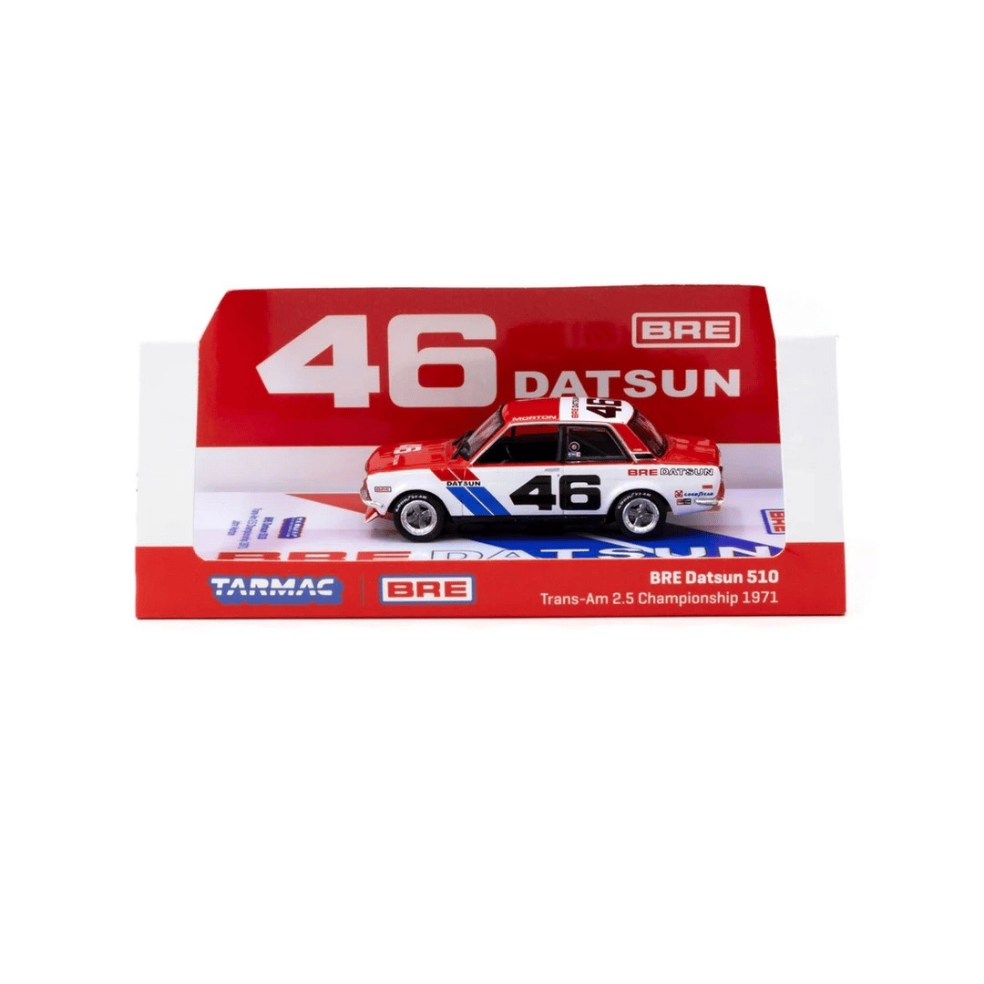 Eco Lounge 1/64 BRE Datsun 510 Trans-Am 2.5 Championship 1971 #46 - USA Special Edition