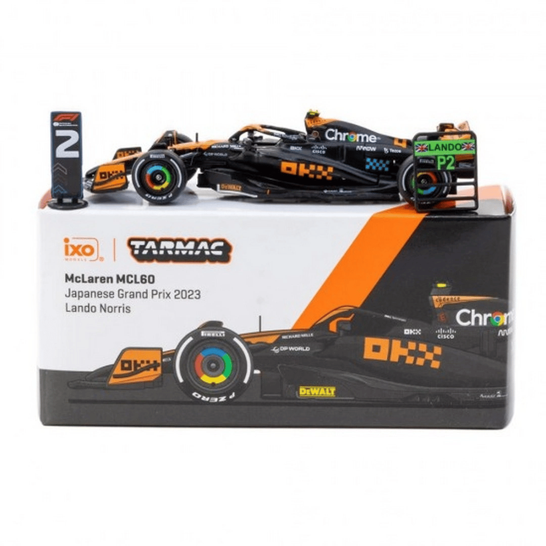 Eco Lounge 1/64 McLaren MCL60 Japanese Grand Prix 2023 #4 Lando Norris - Eco Lounge x iXO Models