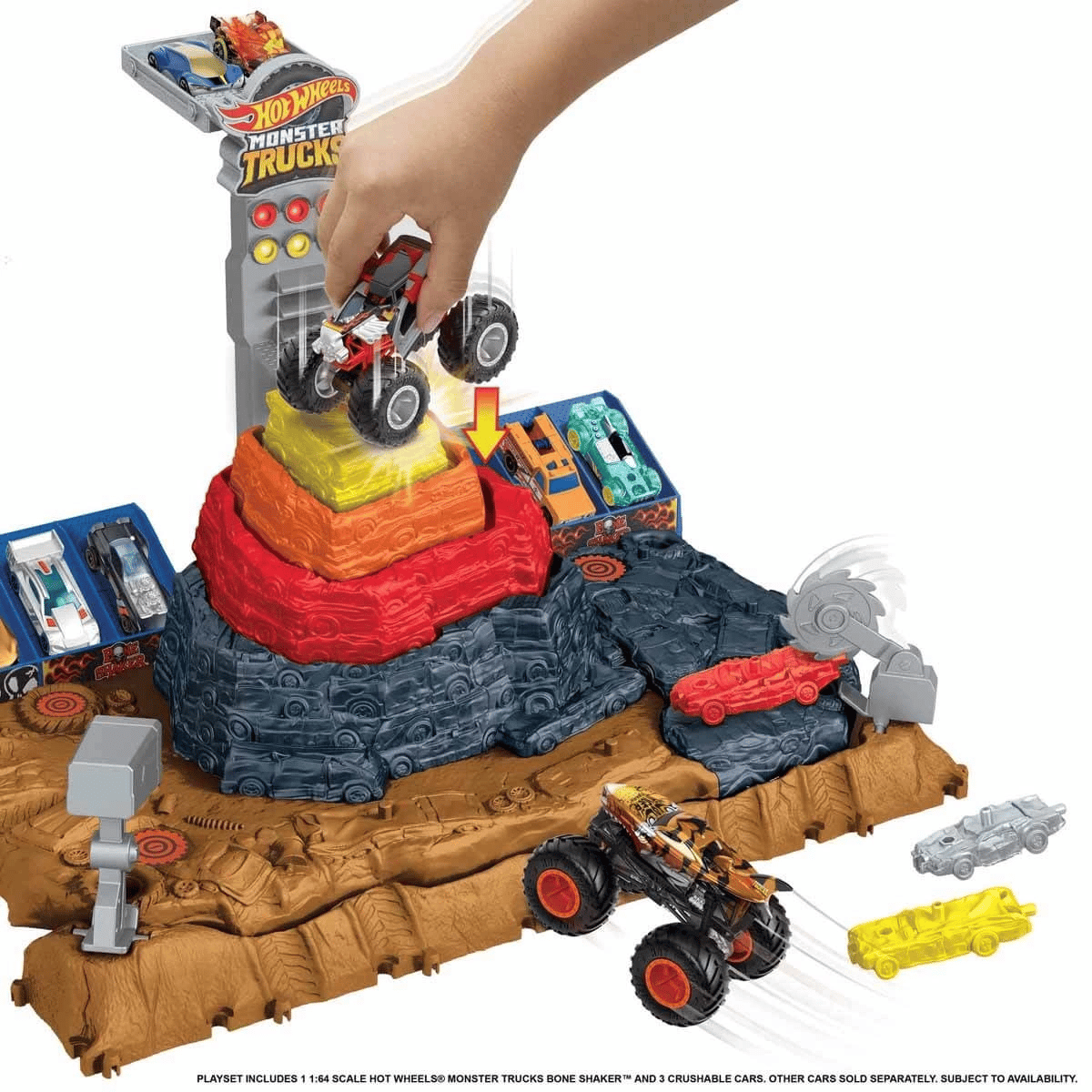 Eco Lounge Monster Trucks Muhteşem Çarpışma Arenası Oyun Seti HNB96