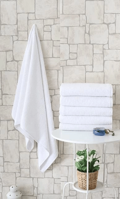 Eco Lounge Otel Tipi 70x140 Banyo Havlusu Beyaz