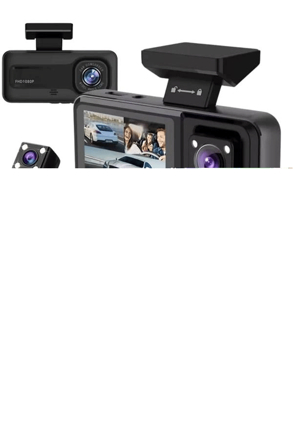 Ekranlı Sürüş Kaydedici DVR Ön ve Arka Kameralı Full HD Çözünürlüklü