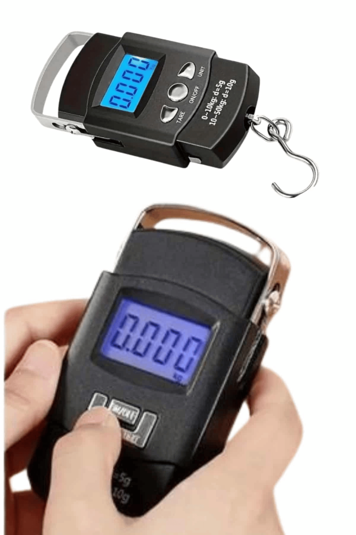 El Kantarı Dijital El Terazisi 50 Kg Kapasiteli LCD Ekranlı