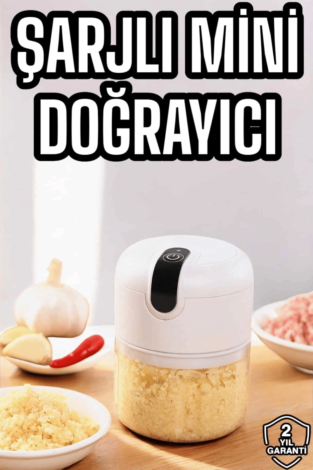 El Rondosu Mini Şarjlı Doğrayıcı Taşınabilir 250 ml
