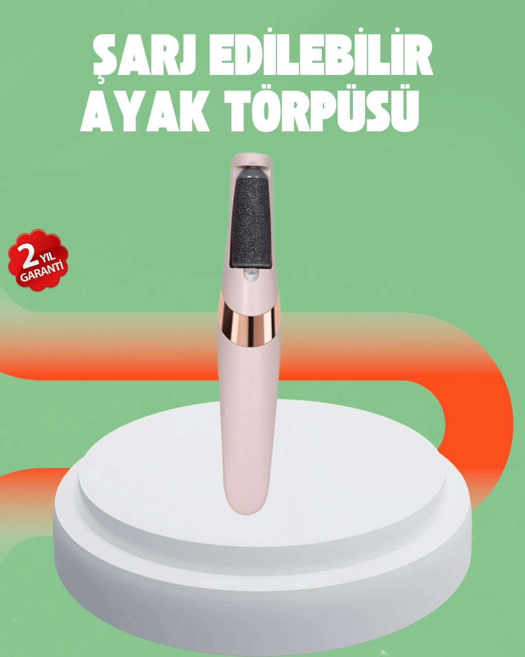 Elektrikli Ayak Törpüsü USB Şarjlı Nasır ve Kallus Giderici