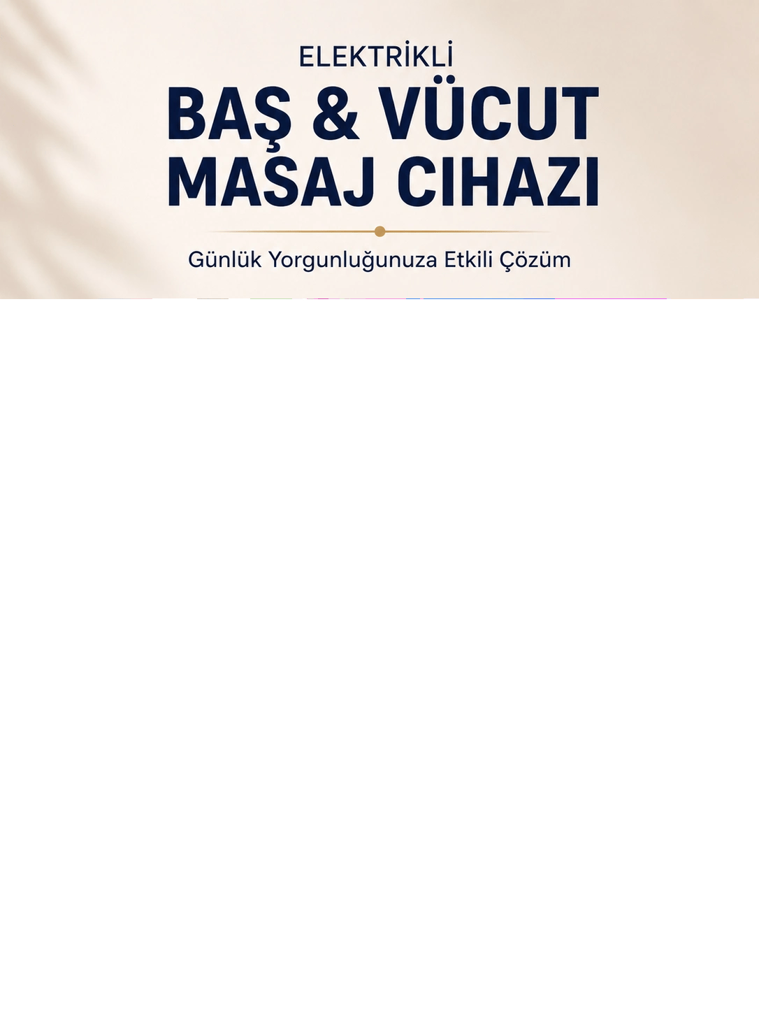 Elektrikli Masaj Cihazı Baş, Vücut Kullanımına Uygun