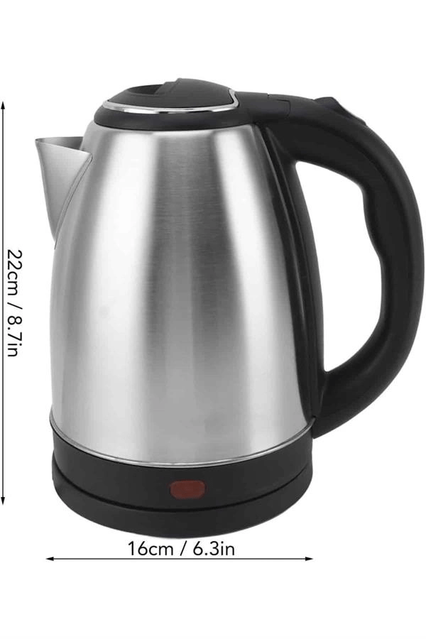 Elektrikli Paslanmaz Çelik Su Isıtcı Çelik Kettle 1.8 Lt. Uzun Ömürlü