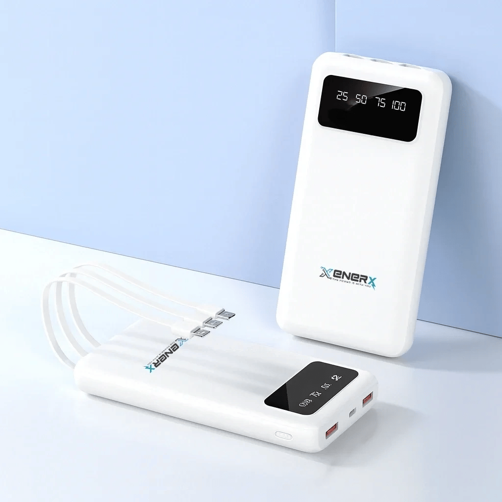 Enerx Enr-p20dc 20000 Mah 2.1 Amper Dahili Kablolu Powerbank Siyah Bx40