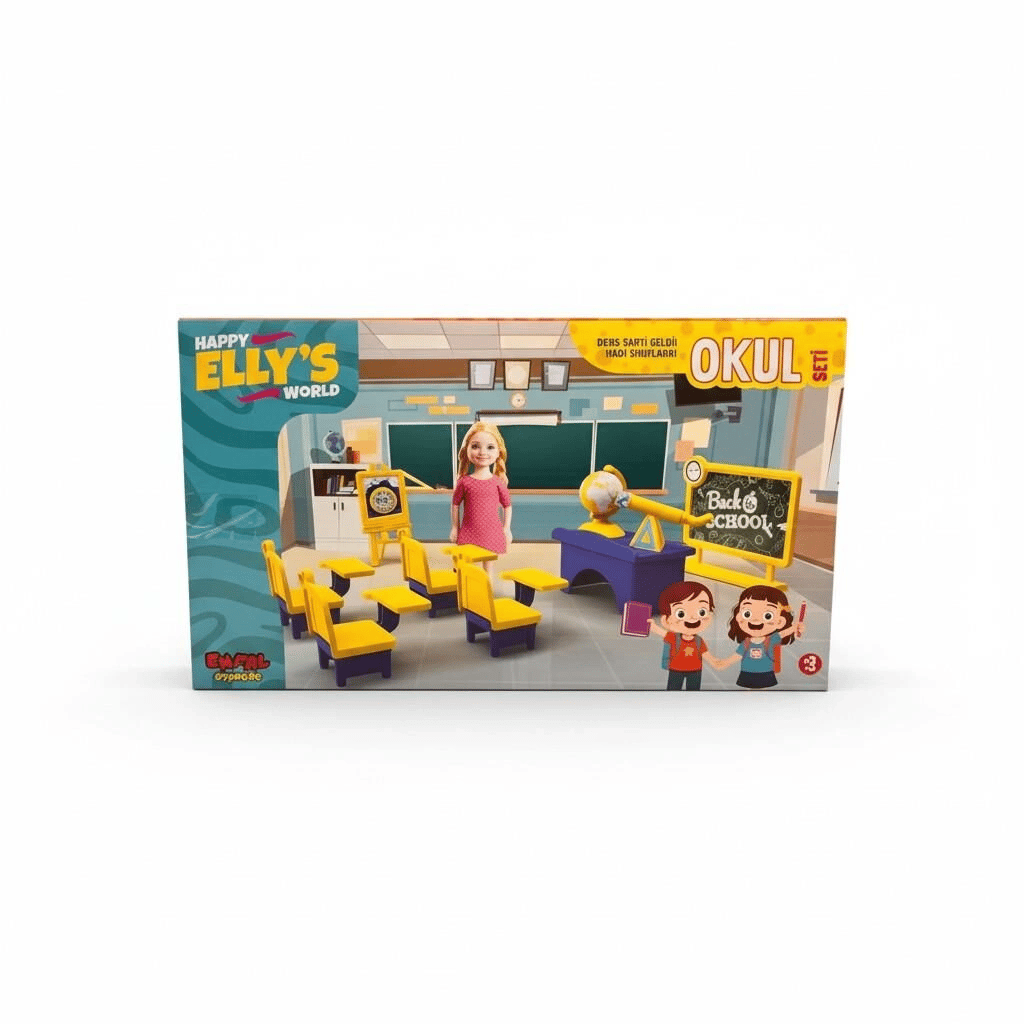 ENF-39186 ELLYS WORLD OKUL SETİ OYUNCAK OKUL SET