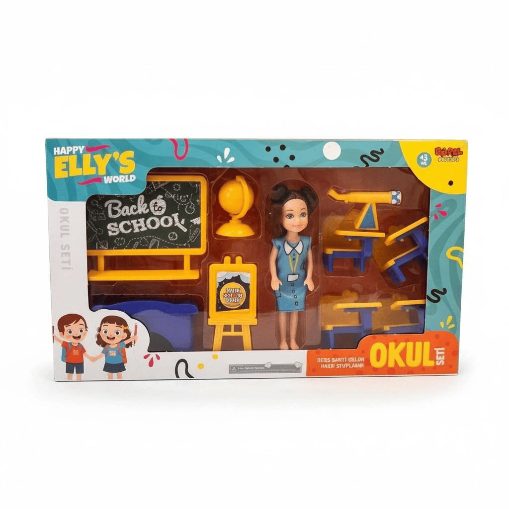 ENF-39186 ELLYS WORLD OKUL SETİ OYUNCAK OKUL SET