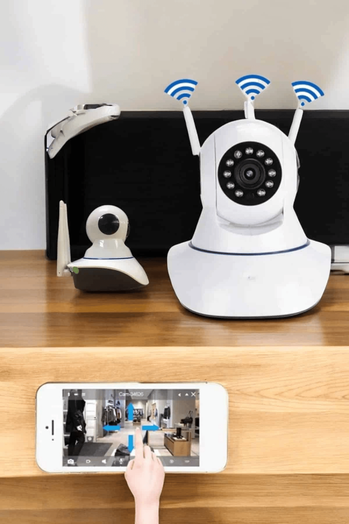 Ev Kamerası Wifi Kamerası Video Kayıt Çift Yönlü Hareket Sensörü Bebek