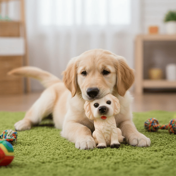 Evcil Hayvan Sesli Köpek Şeklinde Plastik Oyuncak