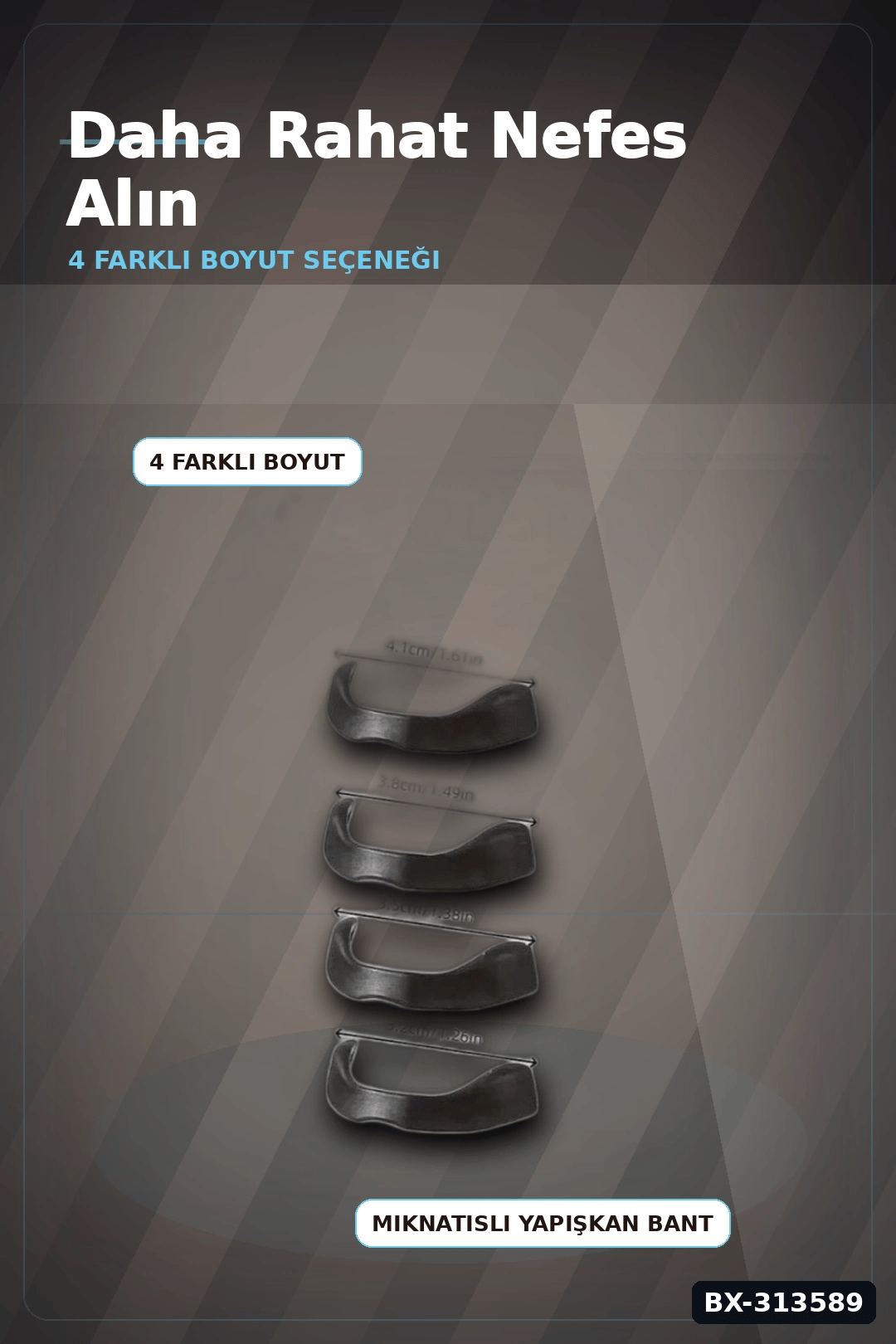 Farklı Boylarda Burun Açıcı Dilatör Seti - Horlama Önleyici Starter Kit BX-313589