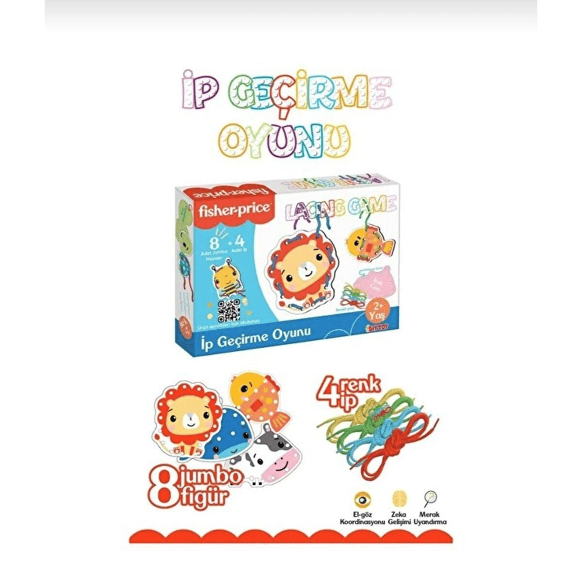 FP2748 FISHER PRICE İP GEÇİRME OYUNUC LACING GAME
