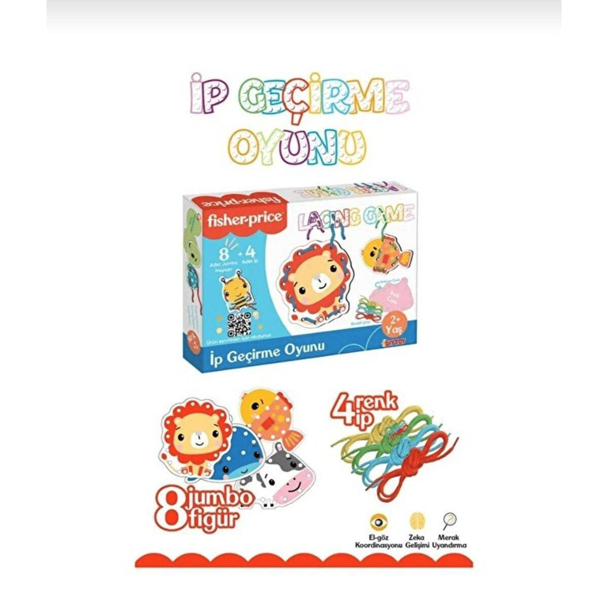 FP2748 FISHER PRICE İP GEÇİRME OYUNUC LACING GAME