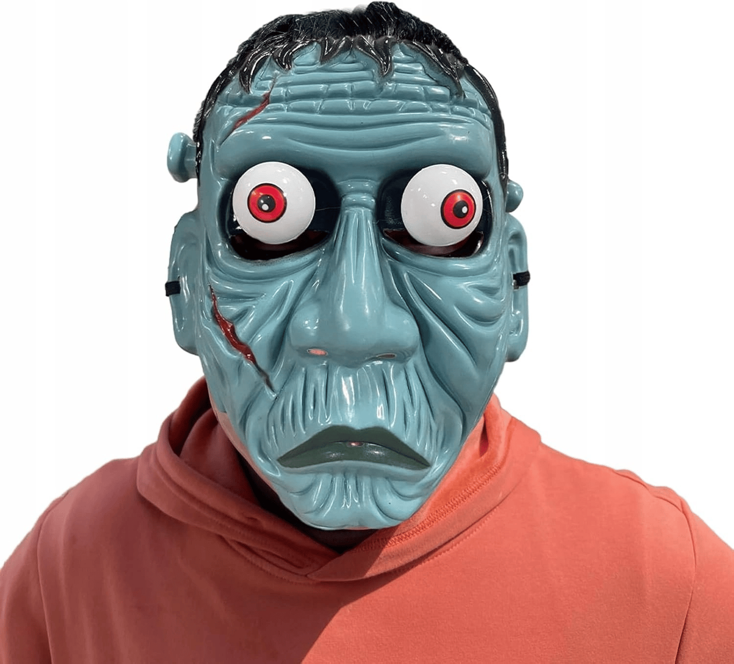 Frankenstein Temalı Sallanan Oynar Gözlü Maske Bx40