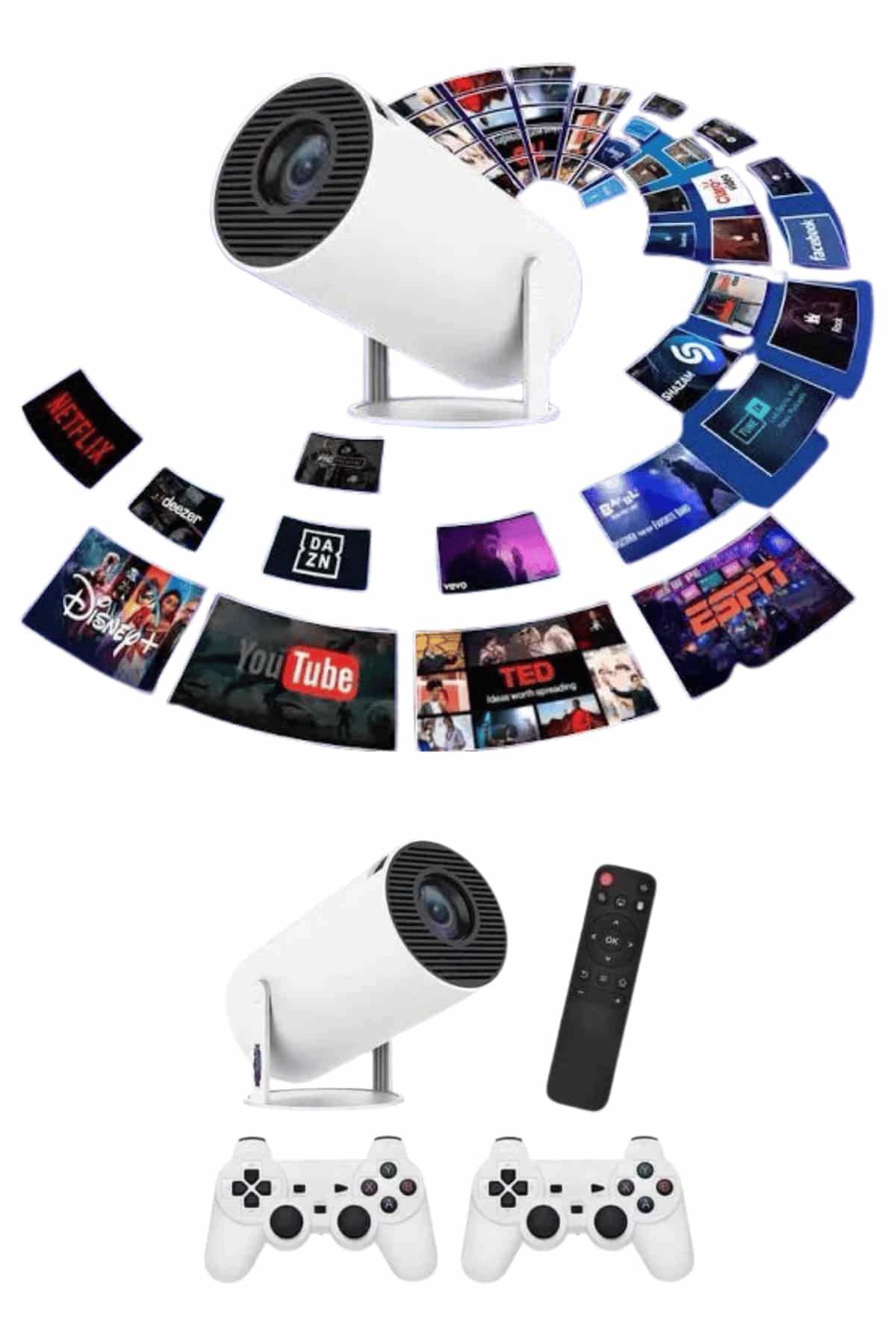 Full HD 8 GB Ayaklı Çift Kollu 4K Video Oyun Konsolu Taşınabilir Yeni Nesil