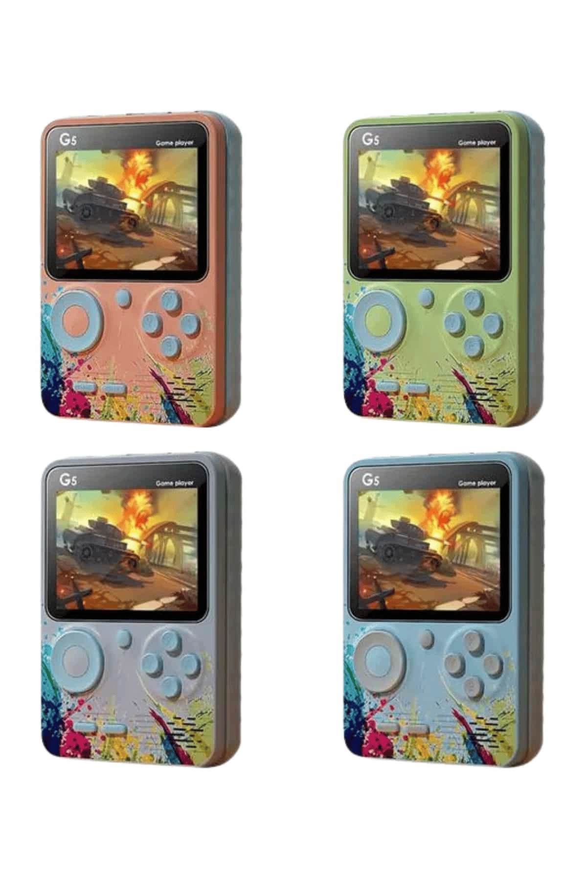 Game Box Mini 500 Adet Retro Oyun Taşınabilir Oyun Konsolu