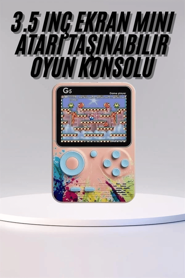 Game Box Mini 500 Adet Retro Oyun Taşınabilir Oyun Konsolu