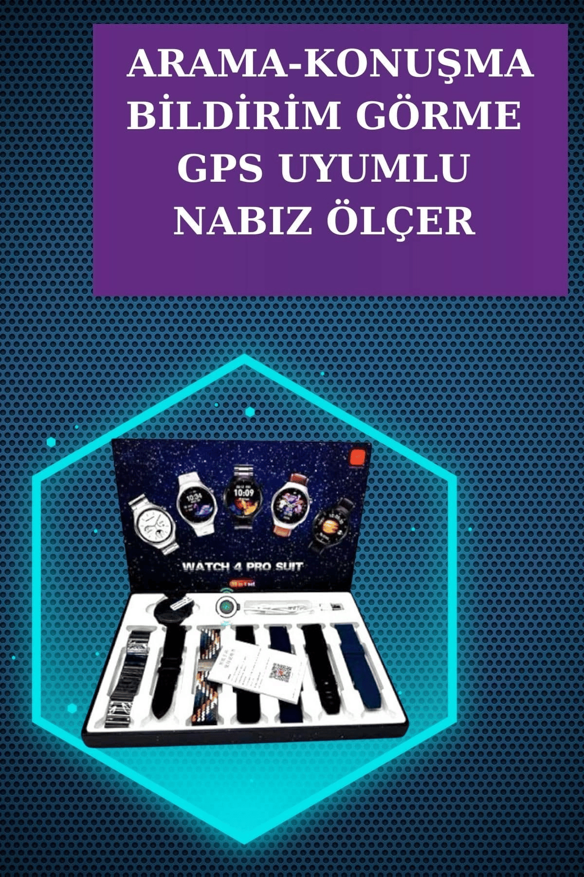 Gamer Kulaklık ve Çok Kordonlu Akıllı Saat Gürültü Önleyici GPS Desteği