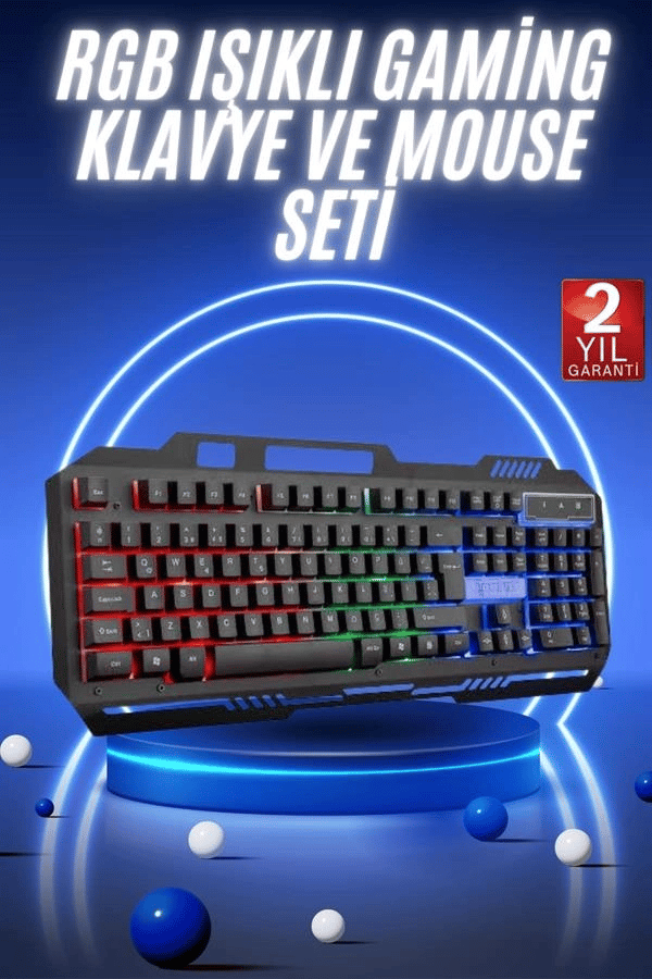 Gaming Oyuncu Klavyesi Led Aydınlatmalı Mekanik Hisli