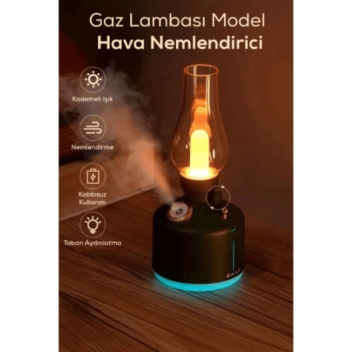 Gaz Lambası Tasarımlı Hava Nemlendirici