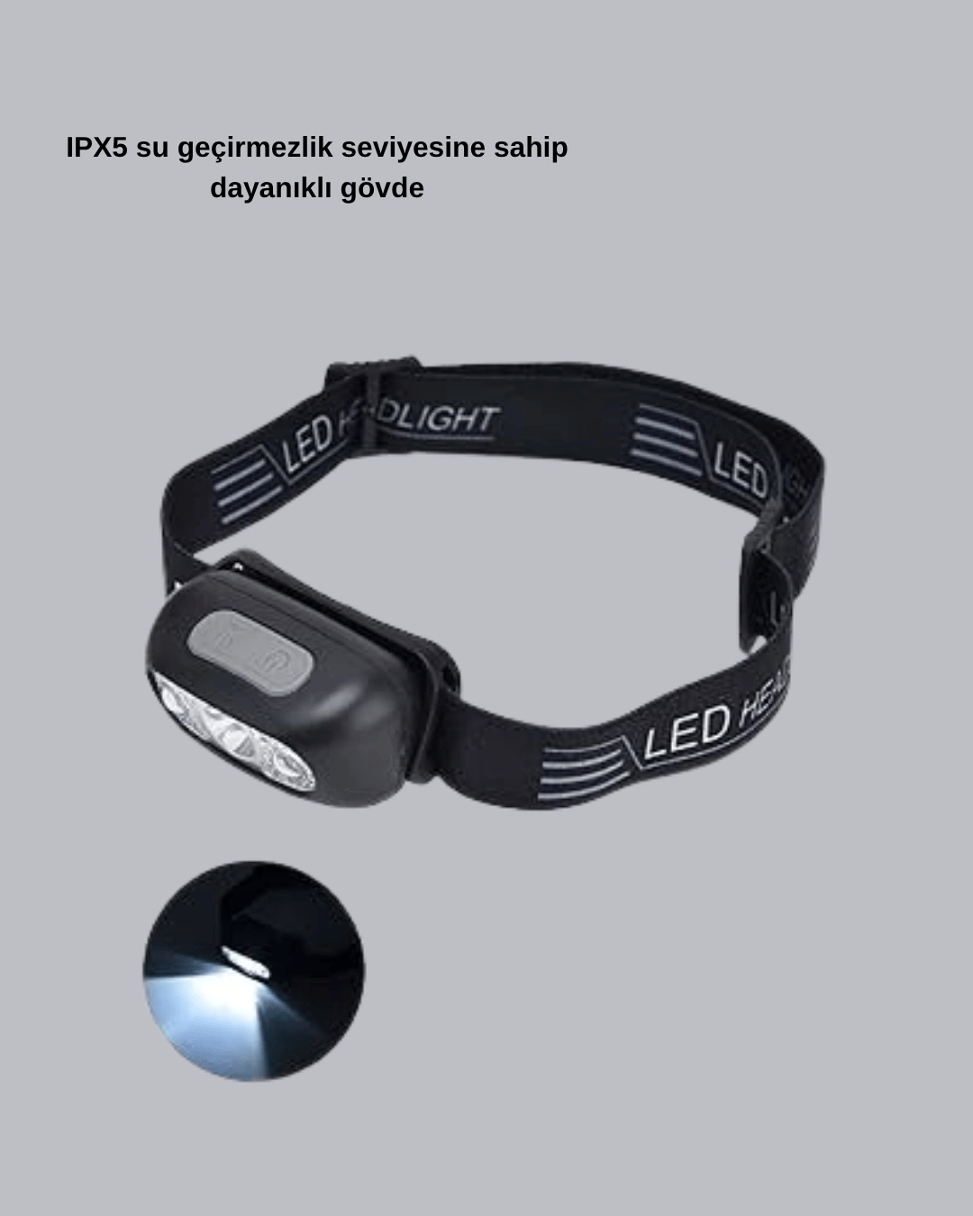 Gece Balıkçılığı İçin Ultra Parlak Şarjlı Kafa Lambası | 4 Işık Modu + USB Şarj