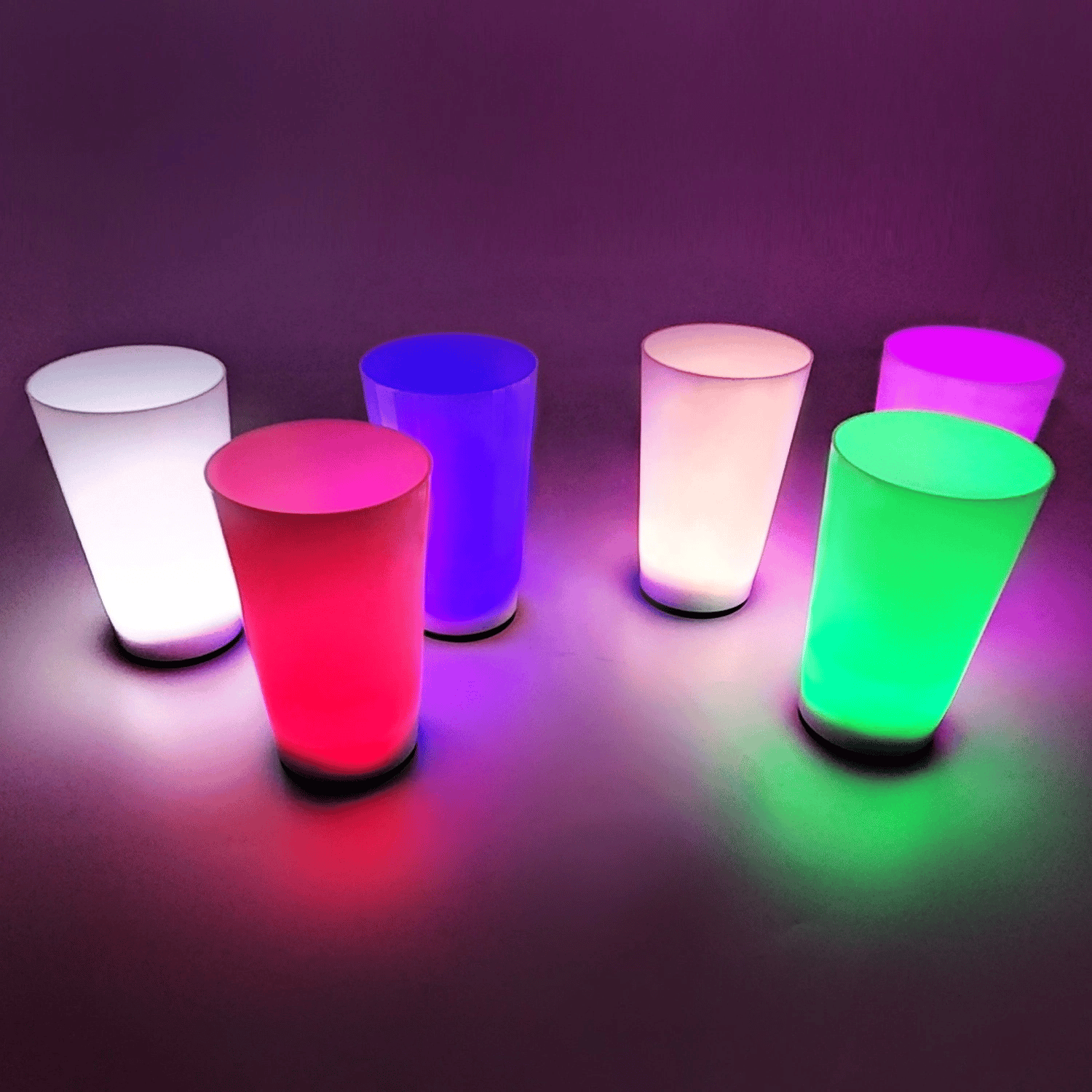 Glow Partisi Bardakları 6 Renk 6 Adet 1.5 Oz 4.5 X 6.5 Cm Bx40