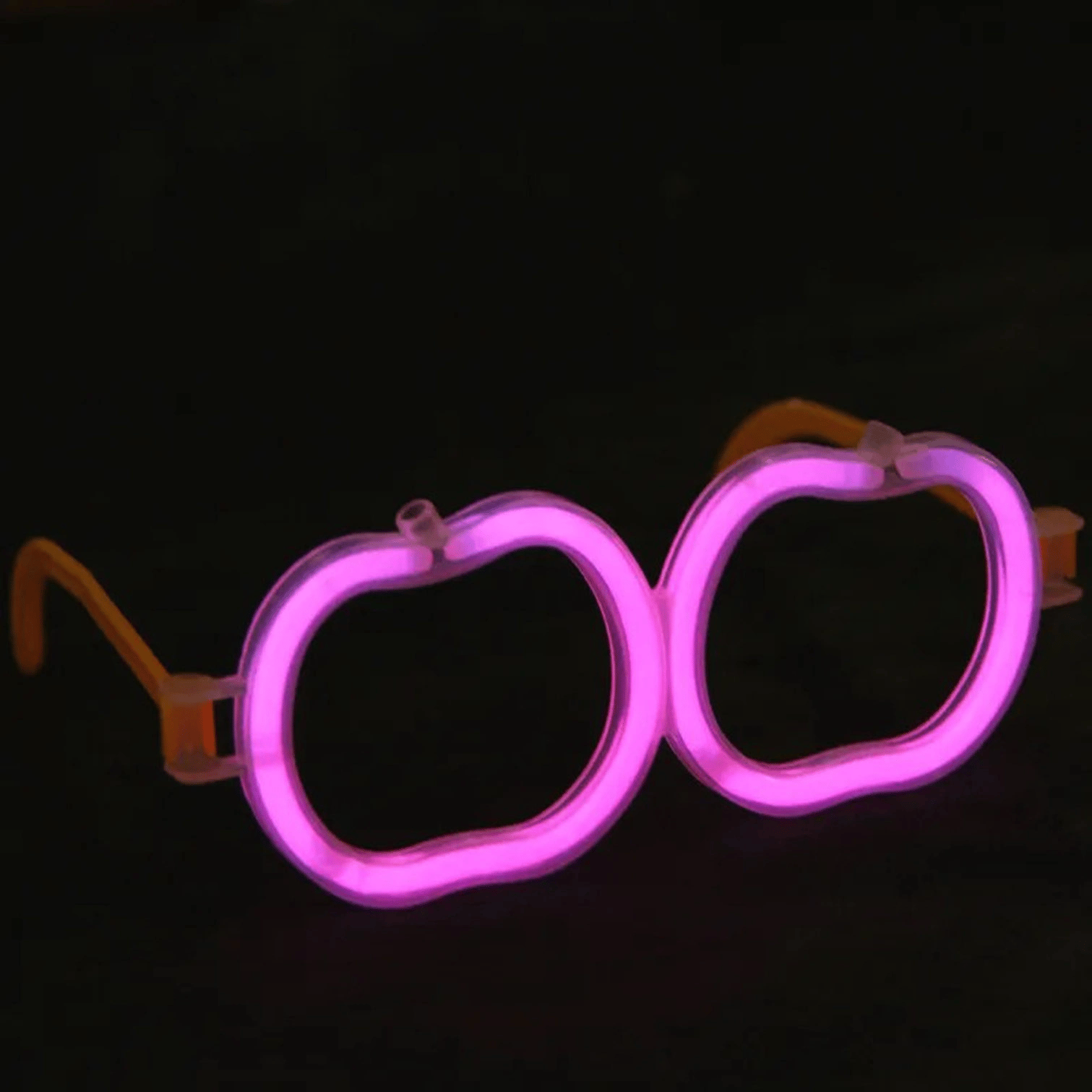 Glow Stick Elma Gözlük - Glow Partisi Gözlüğü - Glow Stick Gözlük 12 Adet Bx40