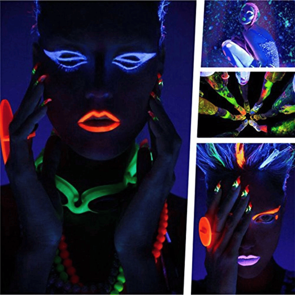 Glowpaint 6’lı Neon Boya – Uv Işıkta Parlayan Makyaj Seti Bx40