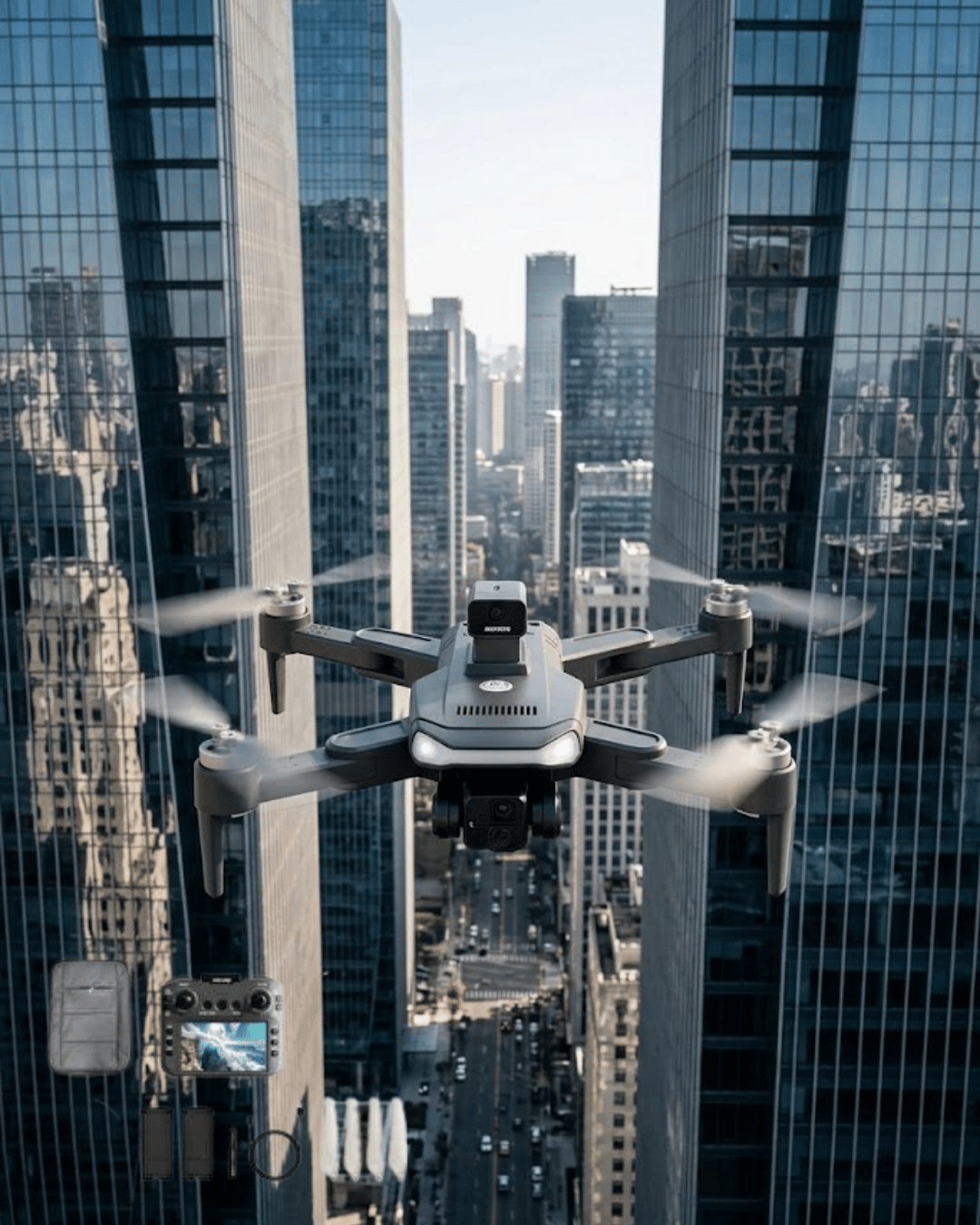GPS ve Engel Sensörlü Katlanabilir Drone Uzun Uçuş Süresi ve Stabil Görüntüleme Teknolojisi