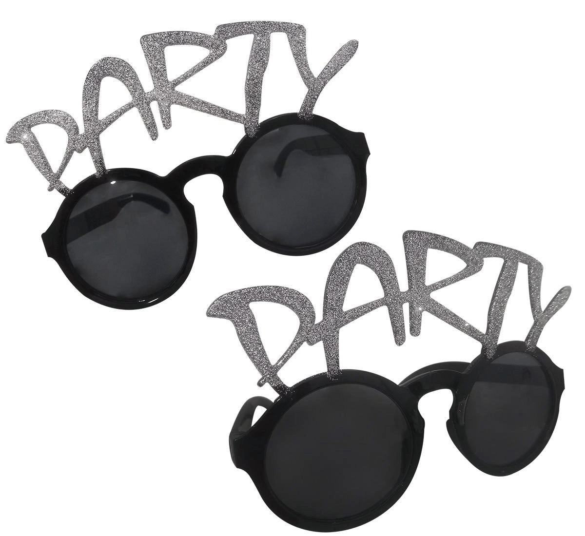 Gümüş Simli Party Yazılı Parti Gözlüğü Show 15x7 Cm Bx40