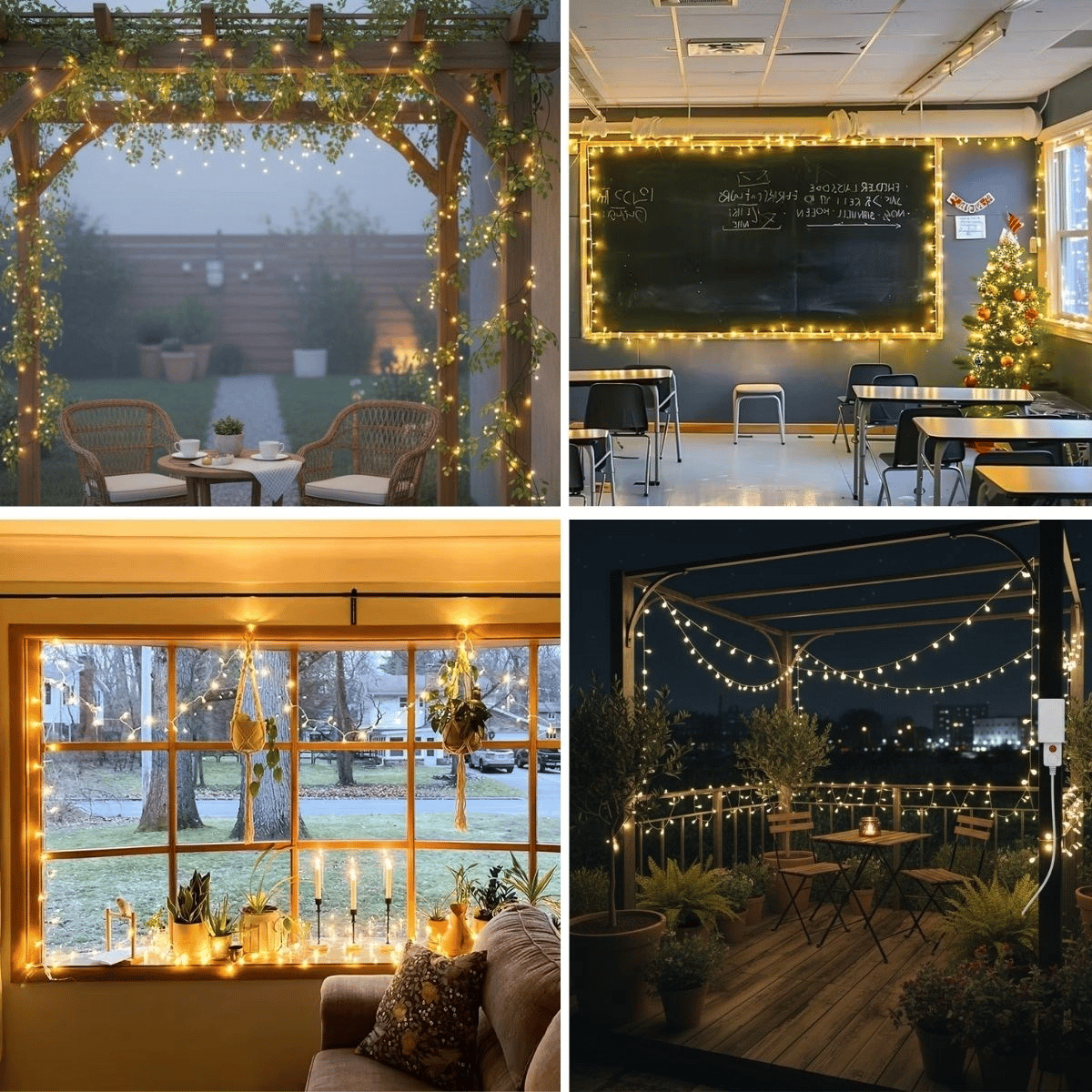 Günışığı Renk 5 Farklı Işık Modlu 10 Metre Eklemeli Dekor Boncuk Model Dekoratif Led Bx40