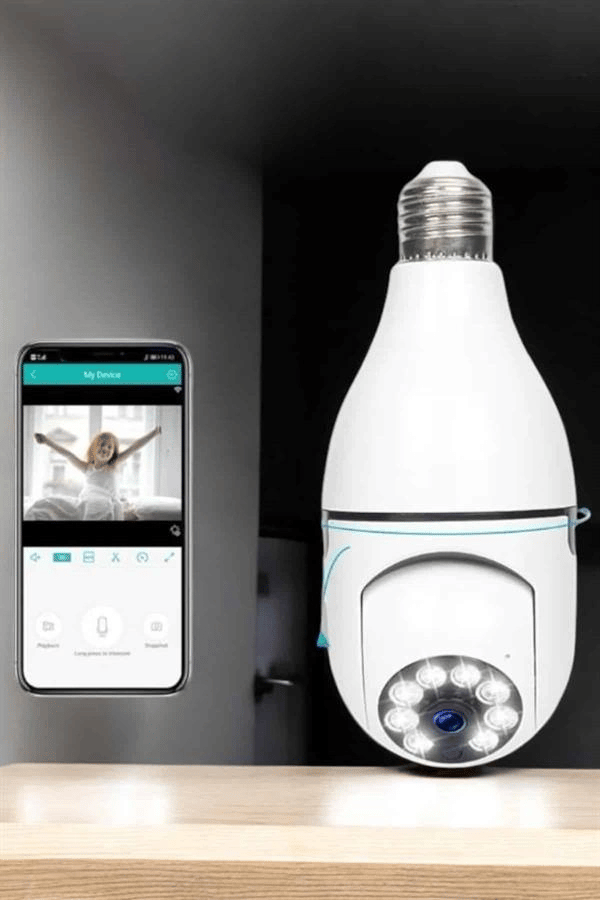 Güvenlik Kamerası Wifi Kamera Duylu Ev Kamerası Wifi Bağlantılı Dönebilen