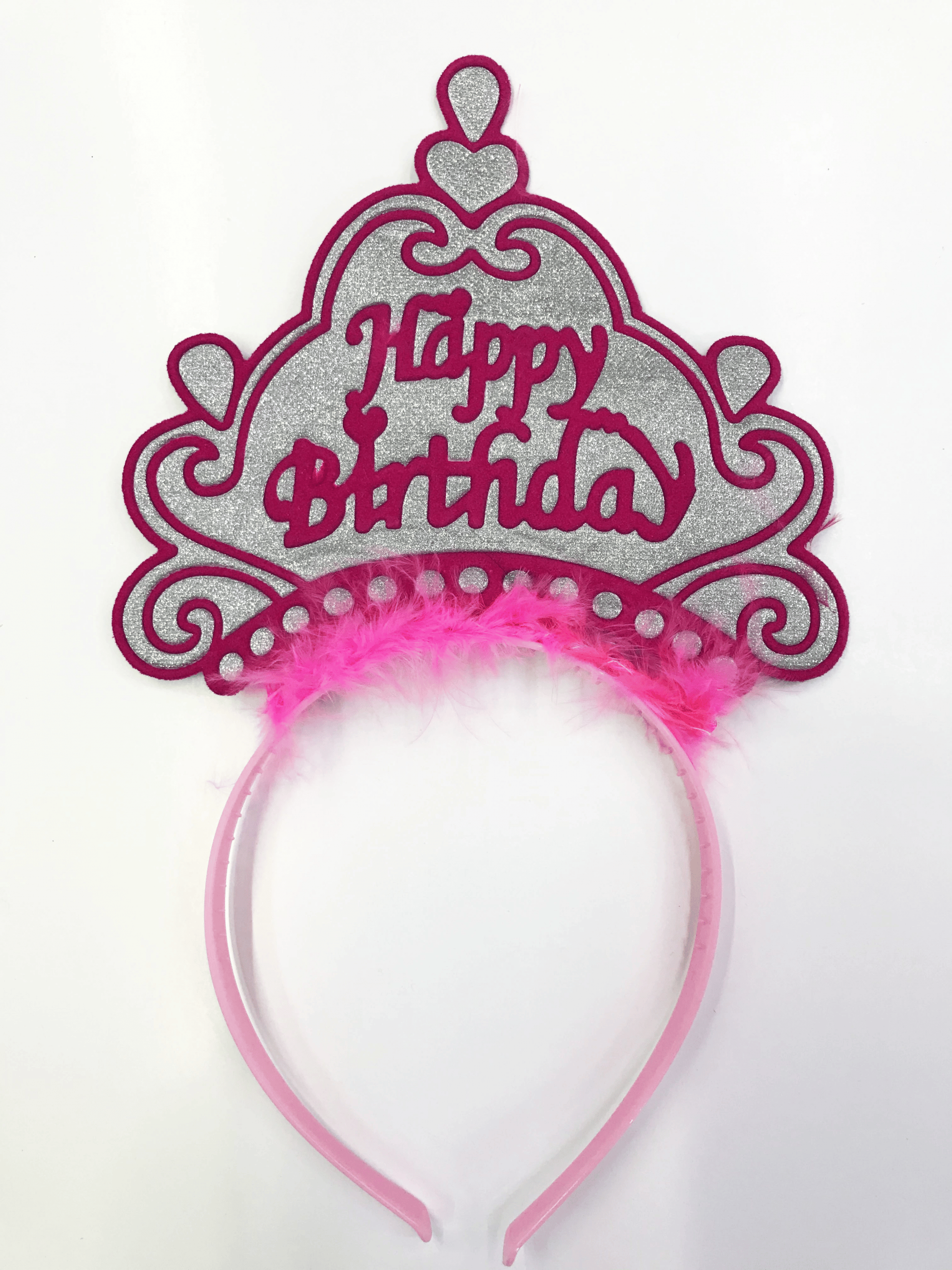 Happy Birthday Yazılı Neon Renk Taç 12 Adet Bx40