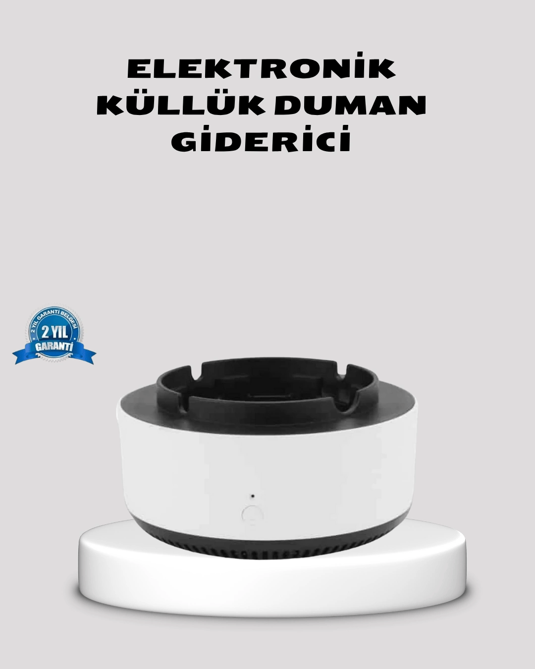 Hava Temizleyici Küllük – Sigara Dumanı Filtreli, Sessiz Çalışan, Şık Tasarım
