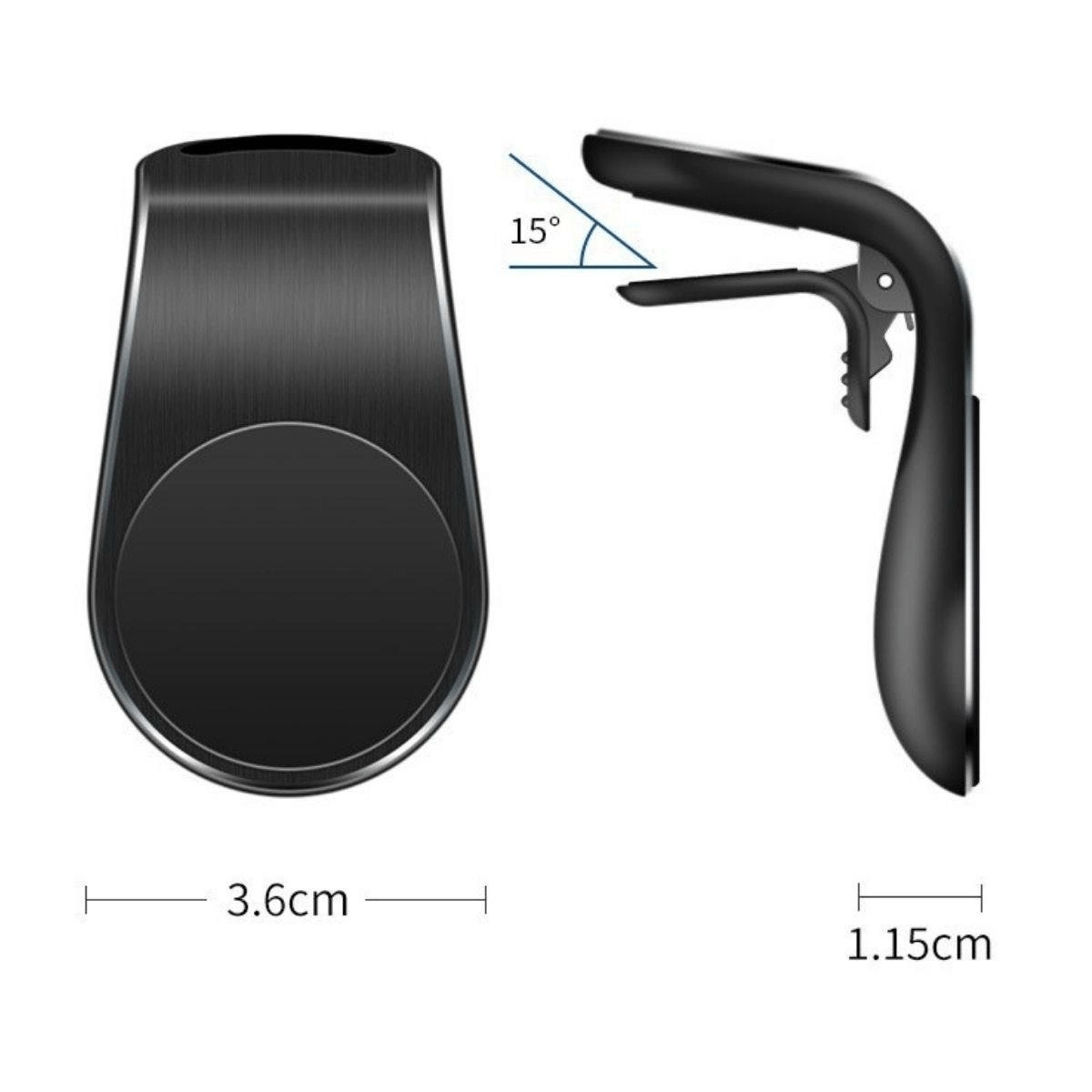 Havalanndırma Izgarasına Takılabilen Mandallı Mıknatıslı Oto Araç Içi Manyetik Telefon Tutucu Bx40