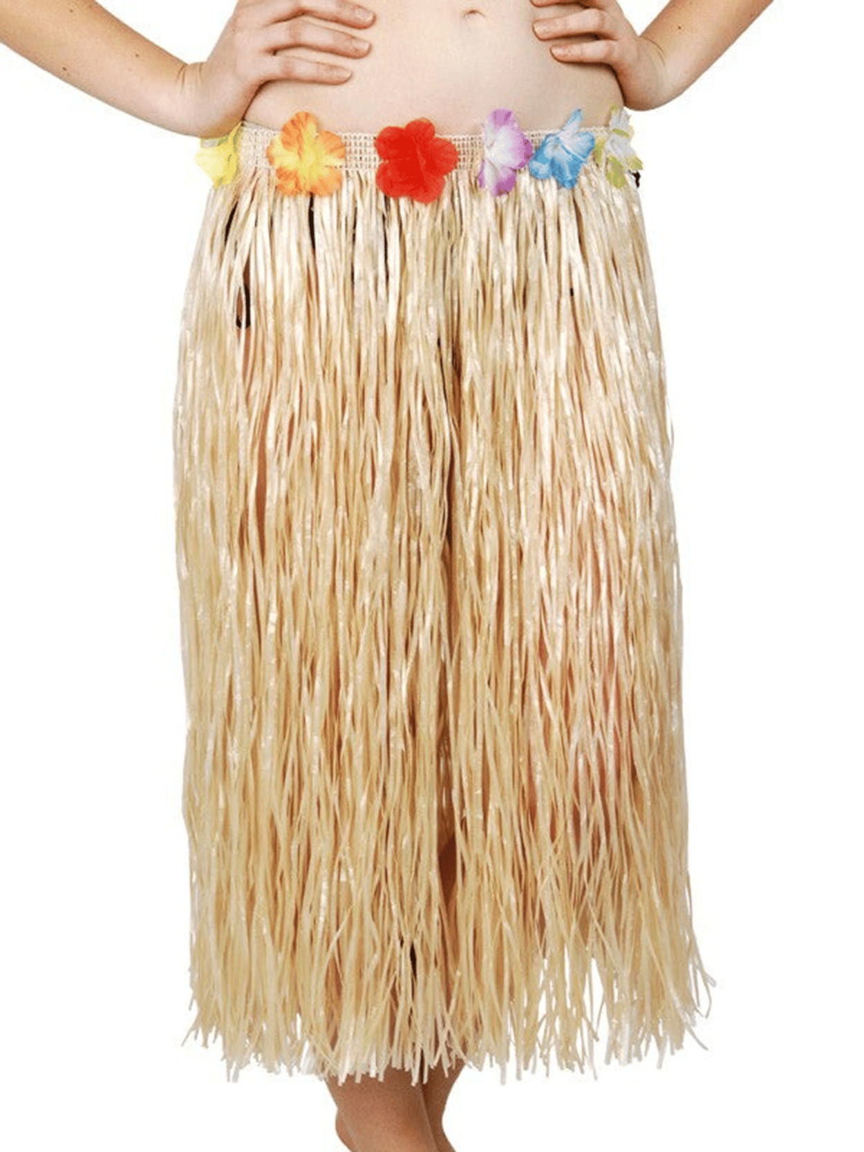 Hawaii Tarzı Hula Eteği – 60 Cm Hasır Naturel Etek Bx40