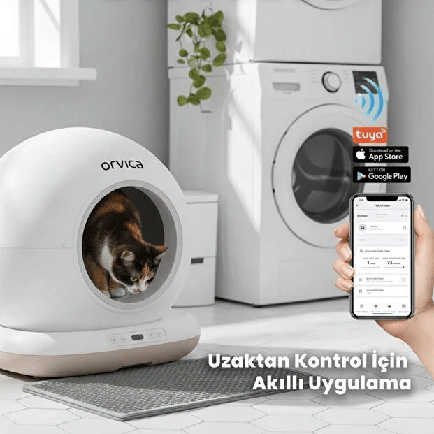 HD Kameralı Akıllı Kedi Tuvaleti