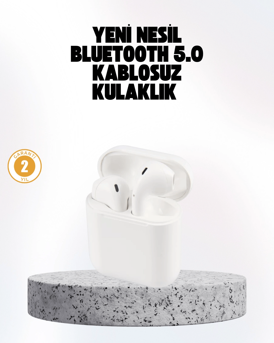 Hızlı Şarj Destekli 2. Nesil Bluetooth 5.0 Ergonomik Kulaklık