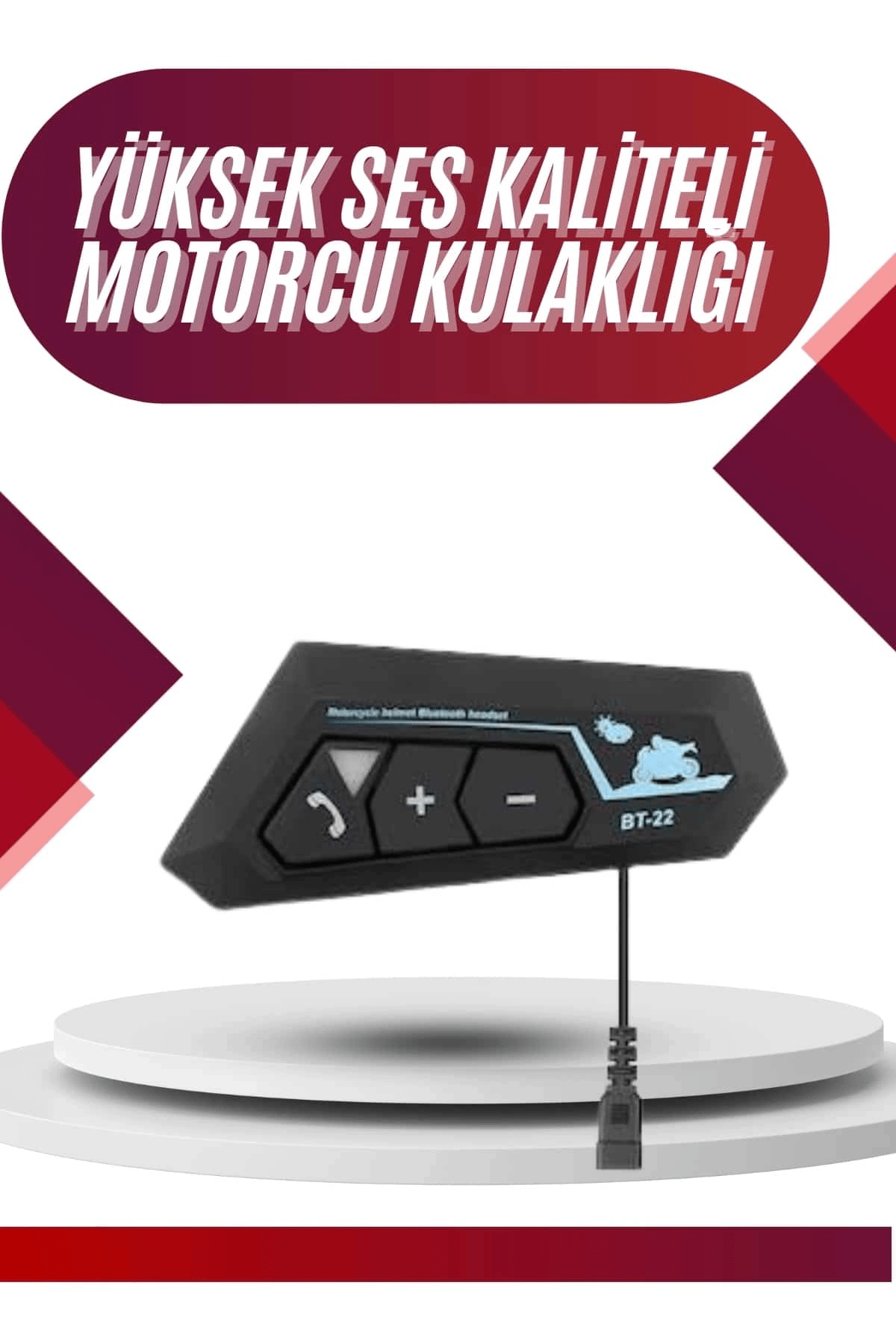 Intercom Bluetooth Kask Kulaklık Motosiklet Kulaklık 5.0 Bluetooth