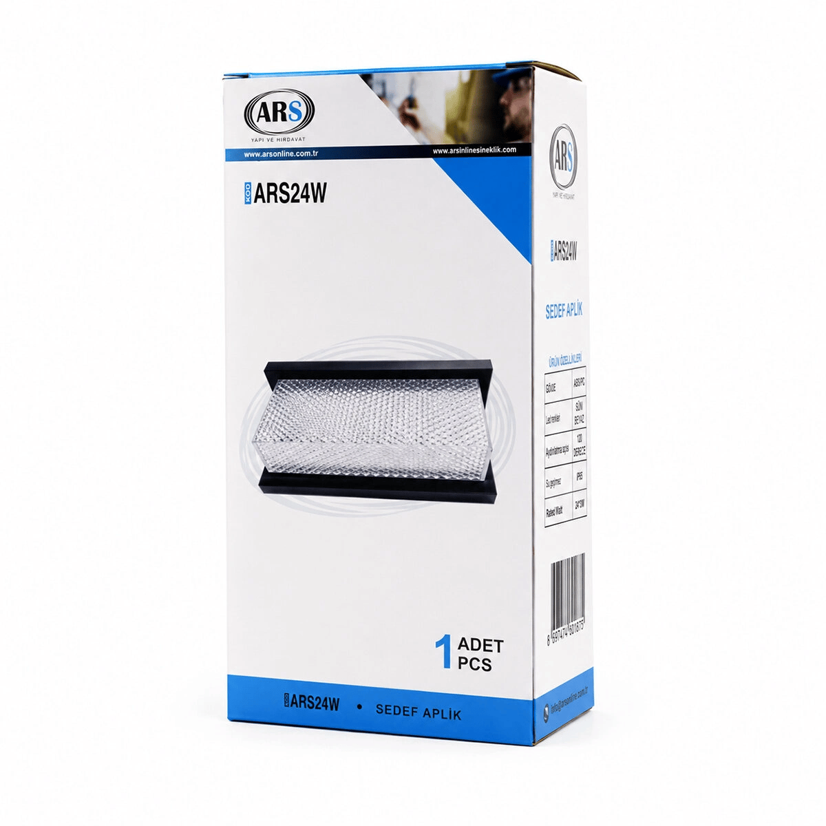 Ip66 50.000 Saat Led Ömrü 22w Sedef Led Aplik Duvar Lambası Ars-348953 Bx40